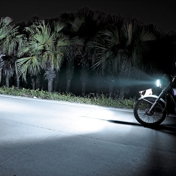 H4 DC12-80V / 10W / 6000K / 3000K / 800LM Bicolor Motorcycle Headlights with Projector Lens - Headlights by PMC TechLife | Online Shopping South Africa | PMC TechLife
