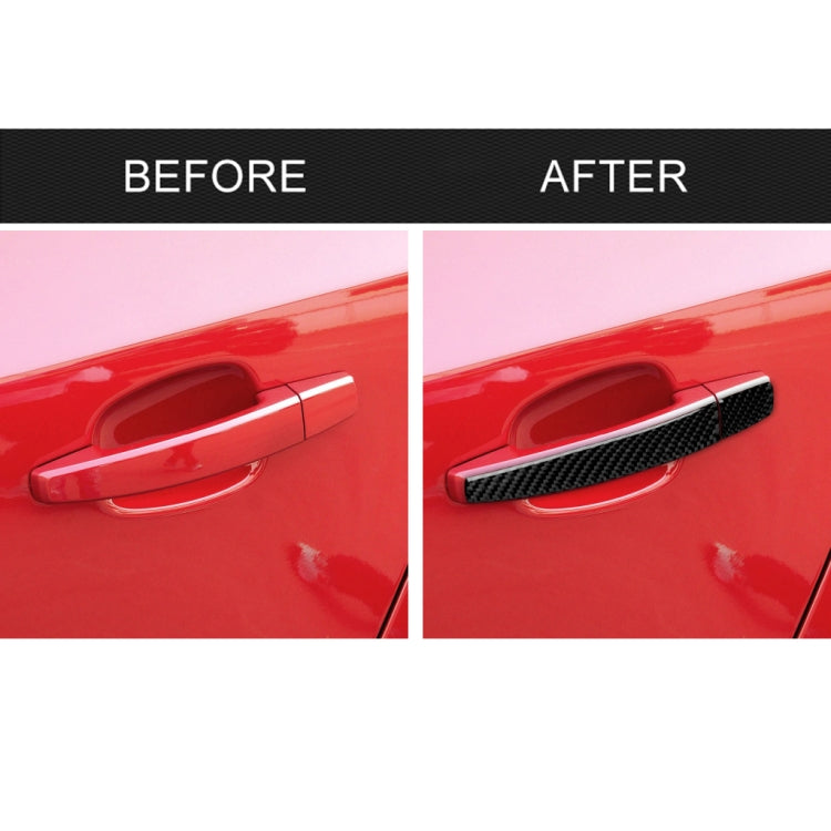 Car Carbon Fiber Door Handle Decorative Sticker for Chevrolet Cruze 2009-2015, Left and Right Drive Universal - Car Interior Mouldings by PMC TechLife | Online Shopping South Africa | PMC TechLife | Buy Now Pay Later Mobicred