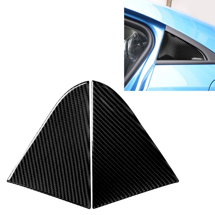Car Carbon Fiber Rear Triangle Glass Decorative Sticker for Chevrolet Cruze 2009-2015, Left and Right Drive Universal - Car Interior Mouldings by PMC TechLife | Online Shopping South Africa | PMC TechLife | Buy Now Pay Later Mobicred