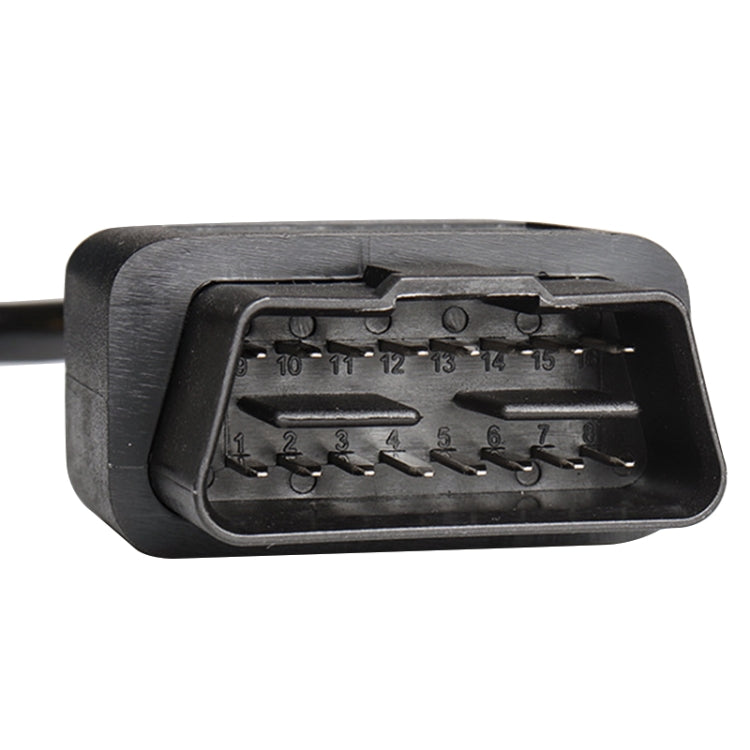 16PIN Male OBD Cable Opening Line OBD 2 Extension Cable for Car Diagnostic Scanner, Cable Length: 30cm - Cables & Connectors by PMC TechLife | Online Shopping South Africa | PMC TechLife | Buy Now Pay Later Mobicred