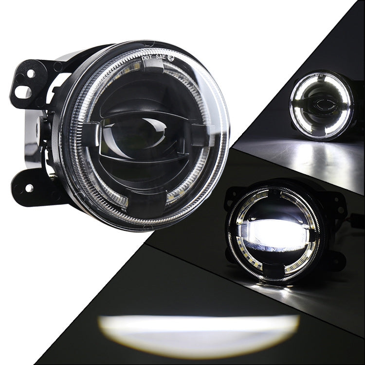 2 PCS 4 inch Car LED Angel Eyes Spotlight Modified Fog Lights for Jeep Wrangler / Dodge / Chrysler PT Cruiser - Work Lights by PMC TechLife | Online Shopping South Africa | PMC TechLife | Buy Now Pay Later Mobicred