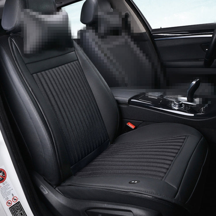 Car 12V Cushion Summer USB Breathable Ice Silk Seat Cover, Eight Fans + Ventilation and Refrigeration (Black) - Seat Accessories by PMC TechLife | Online Shopping South Africa | PMC TechLife | Buy Now Pay Later Mobicred
