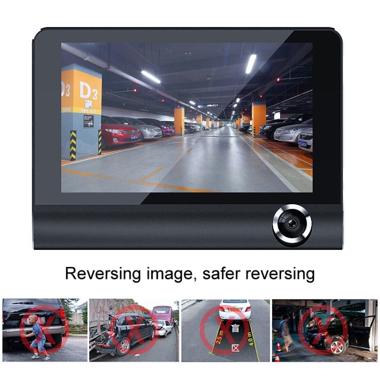 3 in 1 4 inch 170 Degree Wide Angle Night Vision HD 1080P Video Car DVR, Support Motion Detection / G-Sensor - Car DVRs by PMC TechLife | Online Shopping South Africa | PMC TechLife | Buy Now Pay Later Mobicred