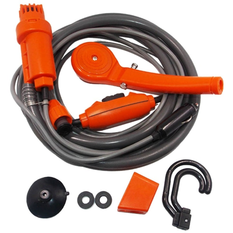 12V Portable Outdoor Car Electric Shower Sprinkler Washer (Orange) - Car washing supplies by PMC TechLife | Online Shopping South Africa | PMC TechLife | Buy Now Pay Later Mobicred