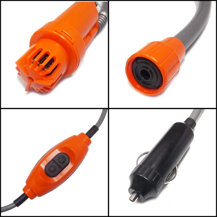 12V Portable Outdoor Car Electric Shower Sprinkler Washer (Orange) - Car washing supplies by PMC TechLife | Online Shopping South Africa | PMC TechLife | Buy Now Pay Later Mobicred