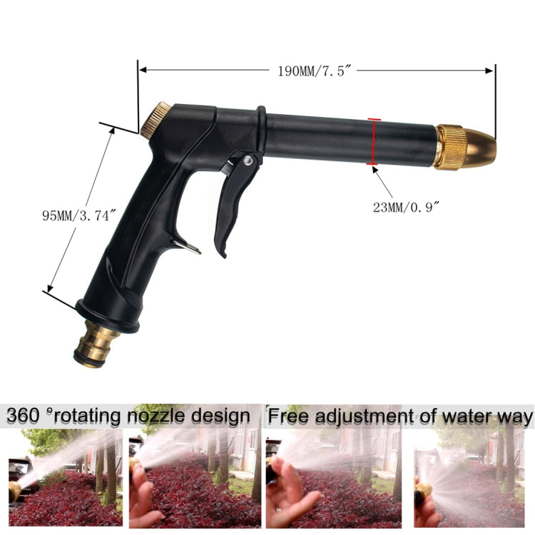 Car / Household Portable High Pressure Wash Water Gun Garden Irrigation(Black) - Car Washer & Accessories by PMC TechLife | Online Shopping South Africa | PMC TechLife