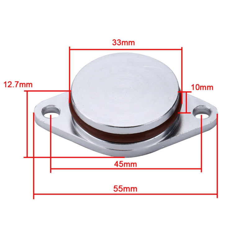 4x33mm Car Swirl Flap Air Intake Aluminum Gasket Remove Repair Kit(Silver) - Engine Fittings by PMC TechLife | Online Shopping South Africa | PMC TechLife | Buy Now Pay Later Mobicred
