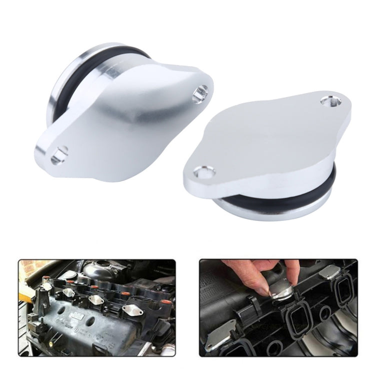 4x33mm Car Swirl Flap Air Intake Aluminum Gasket Remove Repair Kit(Silver) - Engine Fittings by PMC TechLife | Online Shopping South Africa | PMC TechLife | Buy Now Pay Later Mobicred