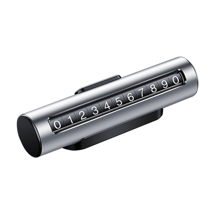 Car Metal Roller Creative Temporary Parking Card Parking Number Card (Silver) - Parking Card by PMC TechLife | Online Shopping South Africa | PMC TechLife | Buy Now Pay Later Mobicred