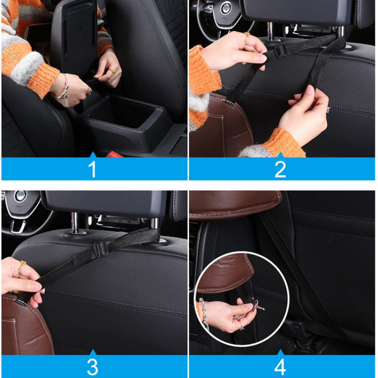 Car Front Seat Hanging Bag Mobile Phone Storage Bag (Brown) - Stowing Tidying by PMC Jewellery | Online Shopping South Africa | PMC Jewellery | Buy Now Pay Later Mobicred