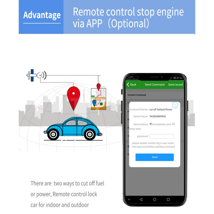 TK300 3G GPS / GPRS / GSM Realtime Car Truck Vehicle Tracking GPS Tracker with Battery and Relay - Car Tracker by PMC TechLife | Online Shopping South Africa | PMC TechLife | Buy Now Pay Later Mobicred