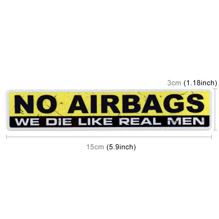 10 PCS Car NO AIRBAGS Words Random Decorative Sticker - Decorative Sticker by PMC TechLife | Online Shopping South Africa | PMC TechLife | Buy Now Pay Later Mobicred