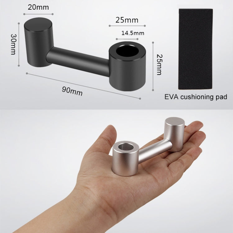 Car Hidden Creative Aluminum Alloy Seat Hook Organizer Storage Hanger (Black) - Stowing Tidying by PMC TechLife | Online Shopping South Africa | PMC TechLife | Buy Now Pay Later Mobicred