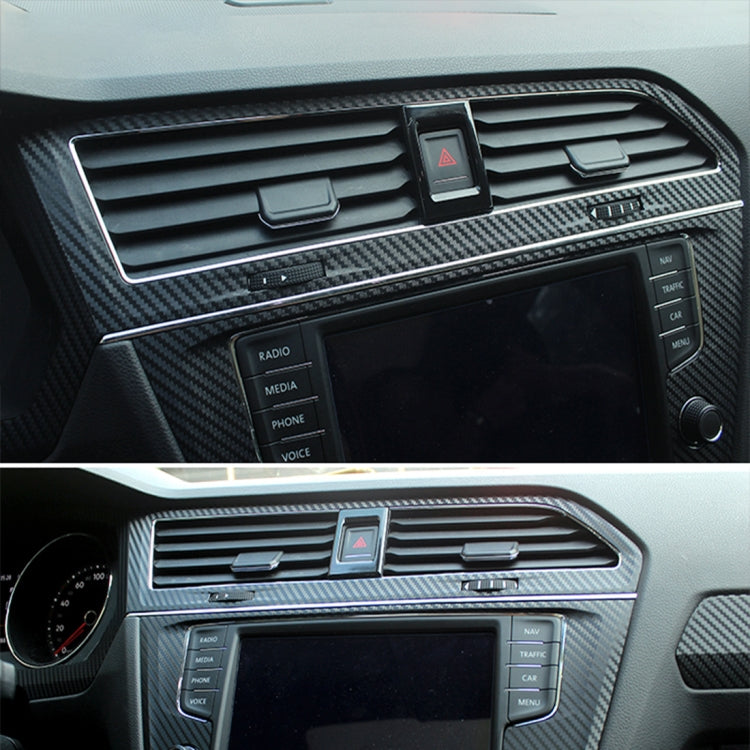 Car Carbon Fiber Central Control Air Outlet Frame Decorative Sticker for Volkswagen Tiguan L - free shipping - PMC TechLife - Order now!