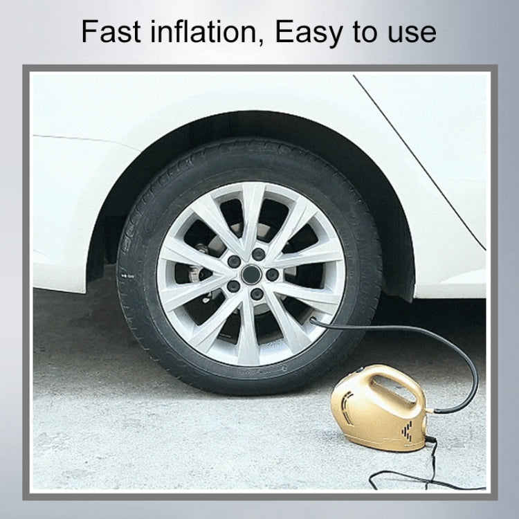 DC 12V 100W Four In One Portable  Car Tire Pump Inflatable Pump(Gold) - Inflatable Pump by PMC TechLife | Online Shopping South Africa | PMC TechLife