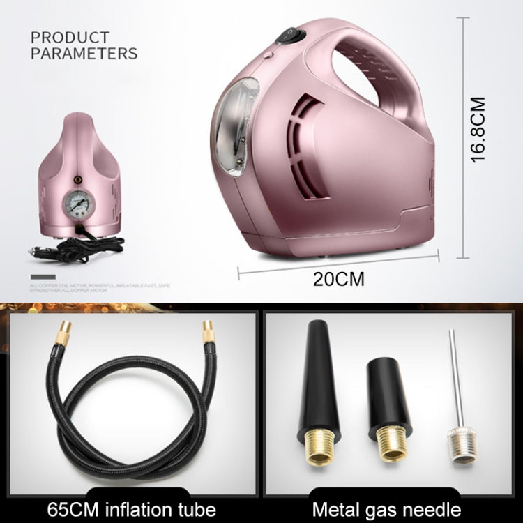 DC 12V 100W Four In One Portable  Car Tire Pump Inflatable Pump(Rose Gold) - Inflatable Pump by PMC TechLife | Online Shopping South Africa | PMC TechLife