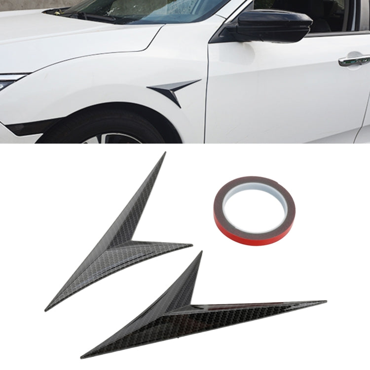 Modified Fender Side Wing Sticker Blade Side Shark Gill Car Body Decorative Sticker for Honda 10th Generation Civic, Carbon Fiber - Decorative Sticker by PMC Jewellery | Online Shopping South Africa | PMC Jewellery | Buy Now Pay Later Mobicred