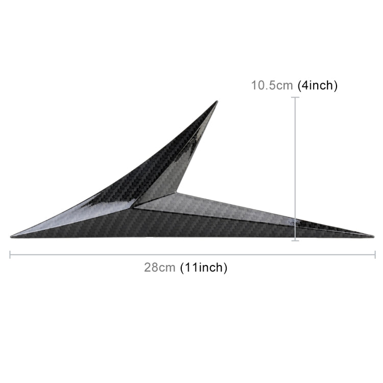 Modified Fender Side Wing Sticker Blade Side Shark Gill Car Body Decorative Sticker for Honda 10th Generation Civic, Carbon Fiber - Decorative Sticker by PMC Jewellery | Online Shopping South Africa | PMC Jewellery | Buy Now Pay Later Mobicred