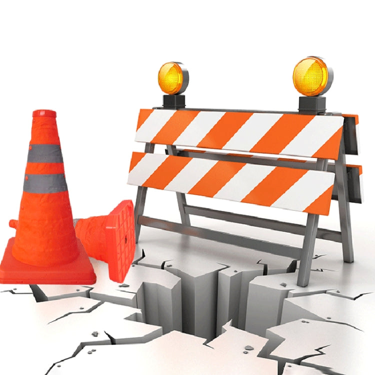 Lift Road Safety Road Cones with Warning Light Height: 30cm - Reflective Material by PMC TechLife | Online Shopping South Africa | PMC TechLife | Buy Now Pay Later Mobicred