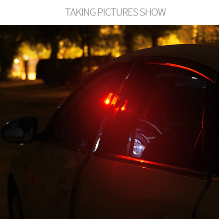 2 PCS Car LED Door Warning Lights Anti-collision Door Opening Lamp Flashing Lights (Silver) - Warning Lights by PMC TechLife | Online Shopping South Africa | PMC TechLife | Buy Now Pay Later Mobicred