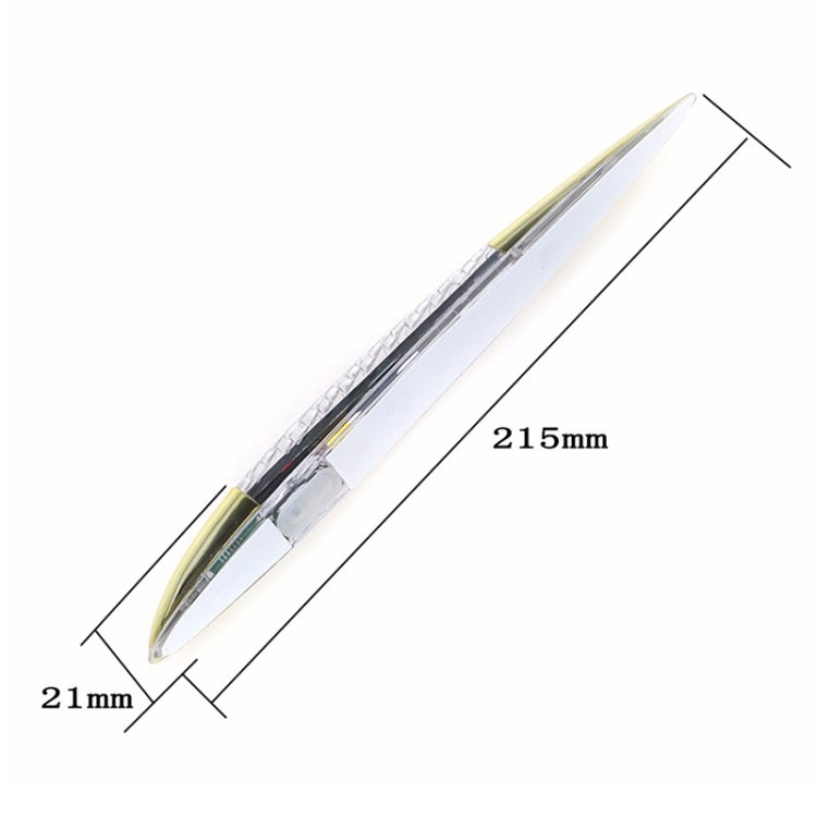 Car Solar Shark Gill Warning Lights Car Door Anti-collision Rear-end Collision LED Dlashing Lamp, Mode: Constant Bright + Flashing (Gold) - Warning Lights by PMC TechLife | Online Shopping South Africa | PMC TechLife | Buy Now Pay Later Mobicred