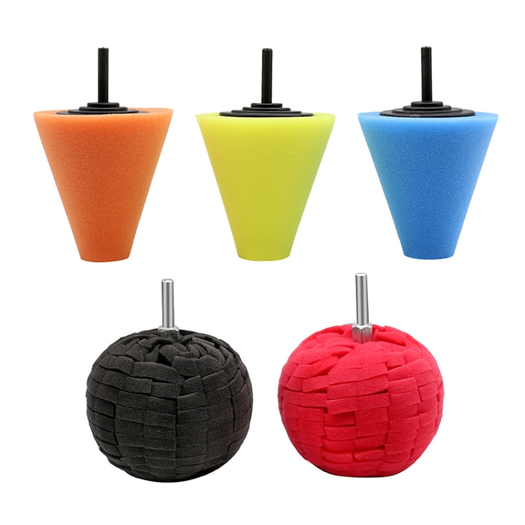 5 in 1 3 inch Car Polishing Disc Set Wheel Rim Polishing Waxing Sponge - Polishing Machine & Accessories by PMC TechLife | Online Shopping South Africa | PMC TechLife | Buy Now Pay Later Mobicred