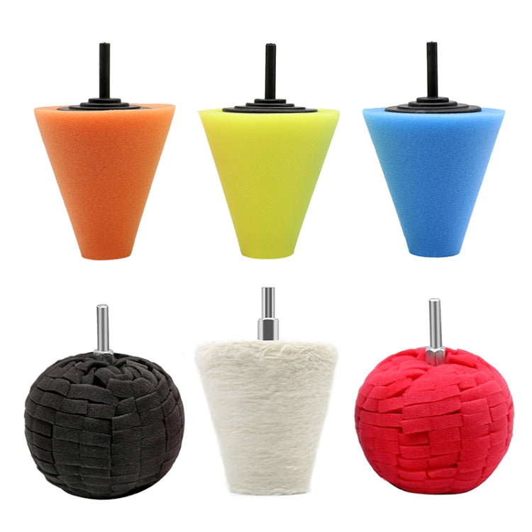 6 in 1 3 inch Car Polishing Disc Set Wheel Rim Polishing Waxing Sponge - Polishing Machine & Accessories by PMC TechLife | Online Shopping South Africa | PMC TechLife | Buy Now Pay Later Mobicred