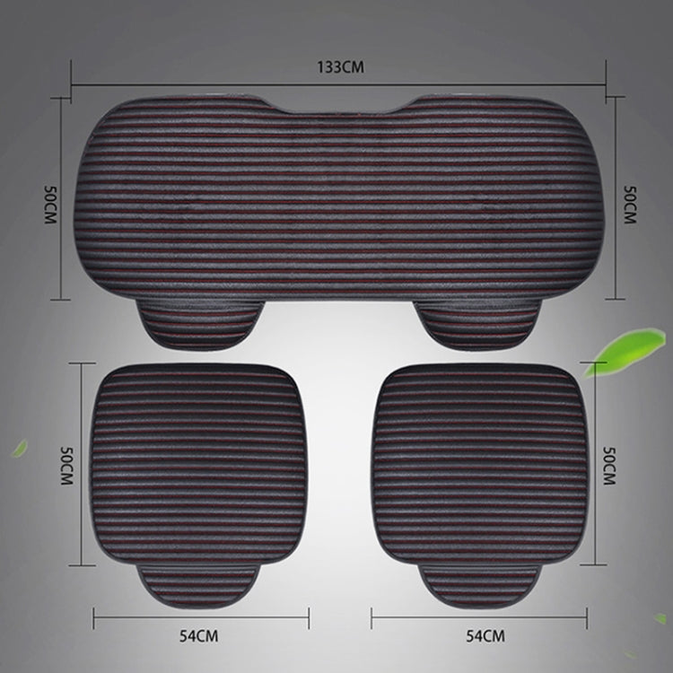 3 in 1 Car Seat Cushion Free Binding Half Inclusive Seat Mat Set (Black) - Seat Accessories by PMC TechLife | Online Shopping South Africa | PMC TechLife | Buy Now Pay Later Mobicred