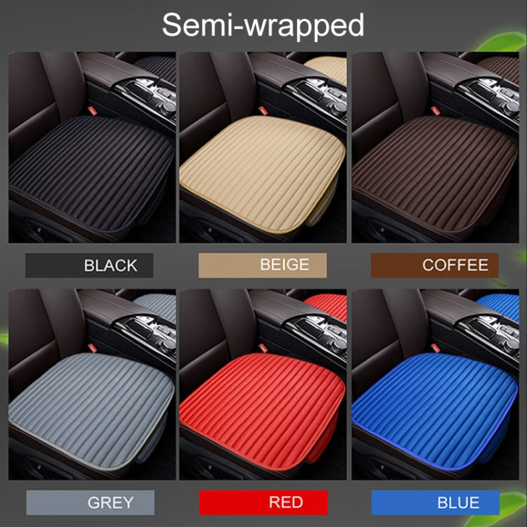3 in 1 Car Seat Cushion Free Binding Half Inclusive Seat Mat Set (Coffee) - Seat Accessories by PMC TechLife | Online Shopping South Africa | PMC TechLife | Buy Now Pay Later Mobicred