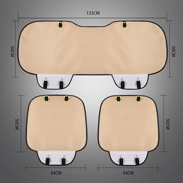 3 in 1 Car Seat Cushion Free Binding Half Inclusive Seat Mat Set (Blue) - Seat Accessories by PMC TechLife | Online Shopping South Africa | PMC TechLife | Buy Now Pay Later Mobicred