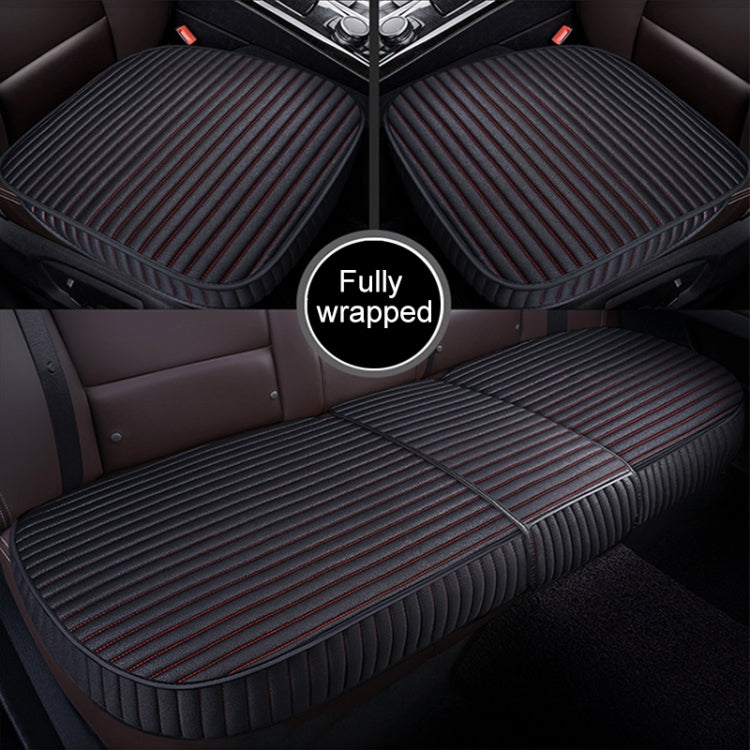 3 in 1 Car Seat Cushion Free Binding All Inclusive Seat Mat Set (Black) - Seat Accessories by PMC TechLife | Online Shopping South Africa | PMC TechLife | Buy Now Pay Later Mobicred