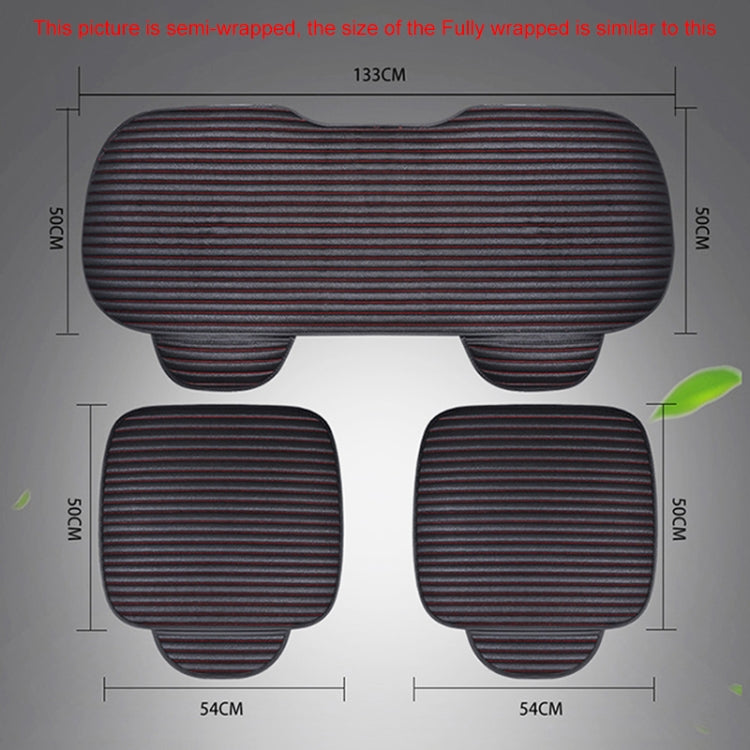 3 in 1 Car Seat Cushion Free Binding All Inclusive Seat Mat Set (Black) - Seat Accessories by PMC TechLife | Online Shopping South Africa | PMC TechLife | Buy Now Pay Later Mobicred