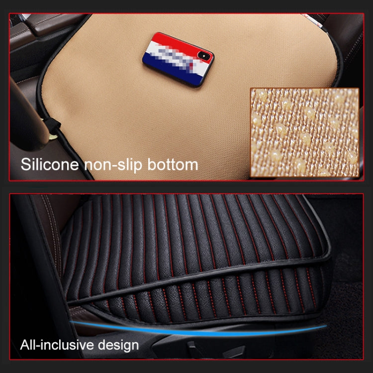 3 in 1 Car Seat Cushion Free Binding All Inclusive Seat Mat Set (Coffee) - Seat Accessories by PMC TechLife | Online Shopping South Africa | PMC TechLife | Buy Now Pay Later Mobicred