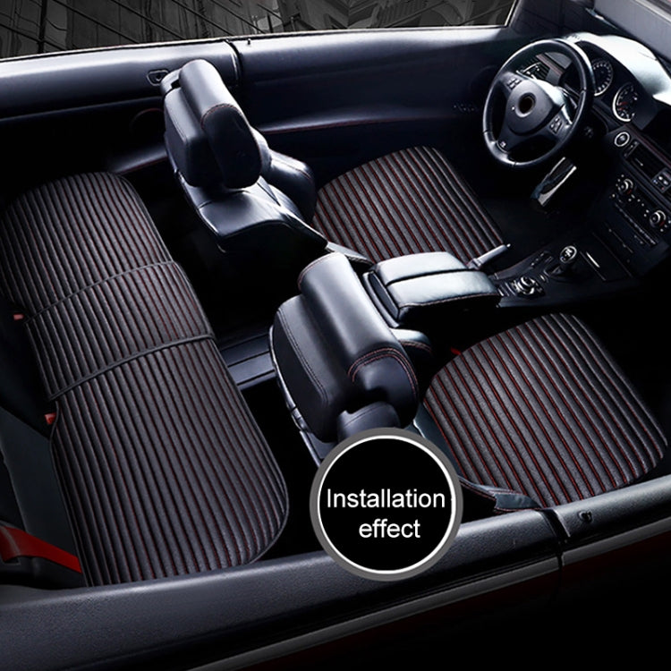 3 in 1 Car Seat Cushion Free Binding All Inclusive Seat Mat Set (Coffee) - Seat Accessories by PMC TechLife | Online Shopping South Africa | PMC TechLife | Buy Now Pay Later Mobicred