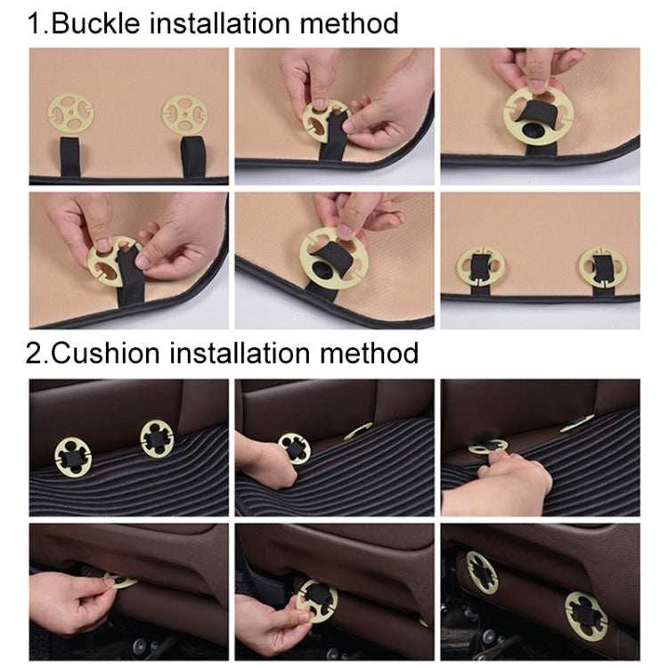 3 in 1 Car Seat Cushion Free Binding All Inclusive Seat Mat Set (Blue) - Seat Accessories by PMC TechLife | Online Shopping South Africa | PMC TechLife | Buy Now Pay Later Mobicred