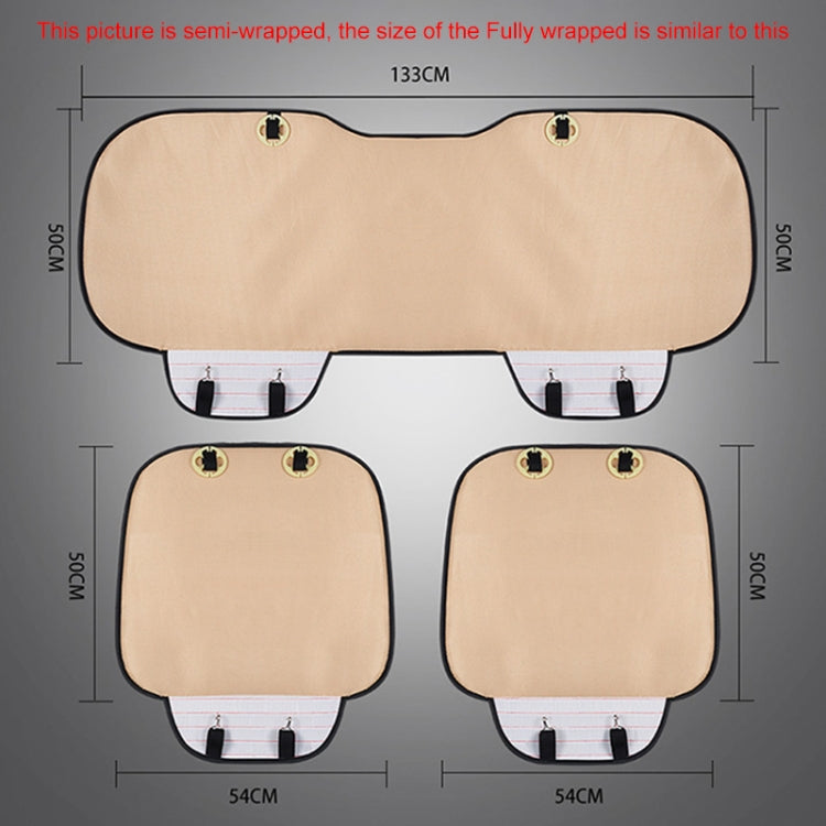 3 in 1 Car Seat Cushion Free Binding All Inclusive Seat Mat Set (Beige) - free shipping - PMC TechLife - Order now!