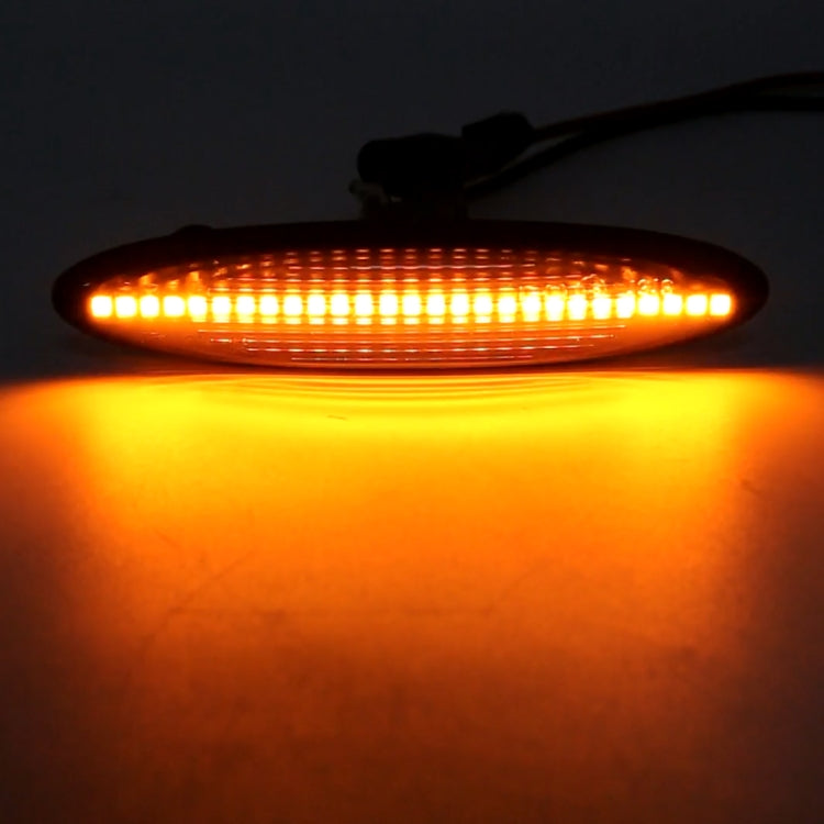 2 PCS DC12V / 5W Car LED Dynamic Blinker Side Lights Flowing Water Turn Signal Light for Lexus, Amber Light (Black) - free shipping - PMC TechLife - Order now!