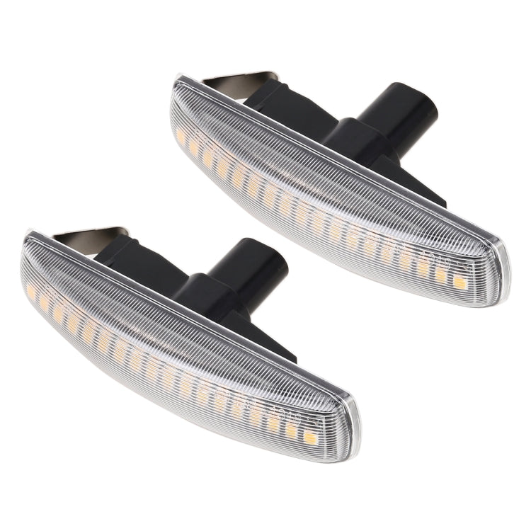 2 PCS DC12V / 3W Car LED Dynamic Blinker Side Lights Flowing Water Turn Signal Light for Land Rover, Amber Light (Transparent) - Arrow Turn Lights by PMC TechLife | Online Shopping South Africa | PMC TechLife | Buy Now Pay Later Mobicred