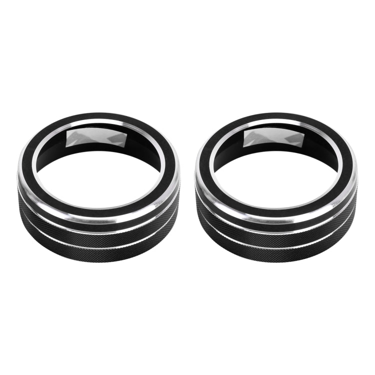 2 PCS Car Aluminum Alloy Air Conditioner Knob Case for Toyota RAV4 / Wildlander (Black) - Decoration Rings by PMC TechLife | Online Shopping South Africa | PMC TechLife | Buy Now Pay Later Mobicred