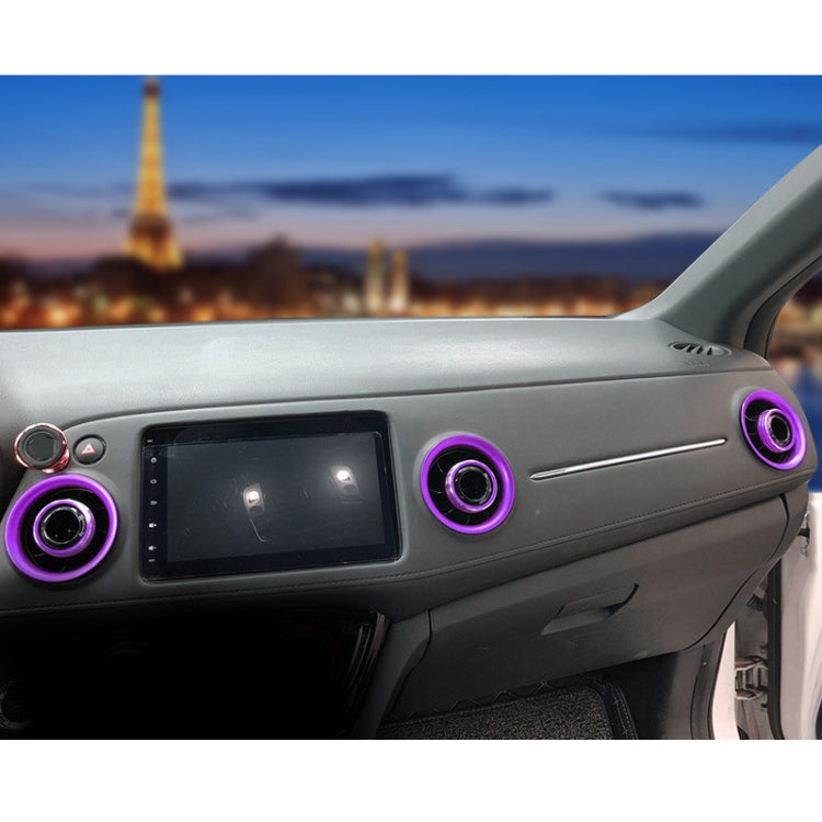 8 PCS Car Aluminum Alloy Air Conditioner Knob Case and Base for Honda XR-V (Purple) - Decoration Rings by PMC TechLife | Online Shopping South Africa | PMC TechLife | Buy Now Pay Later Mobicred