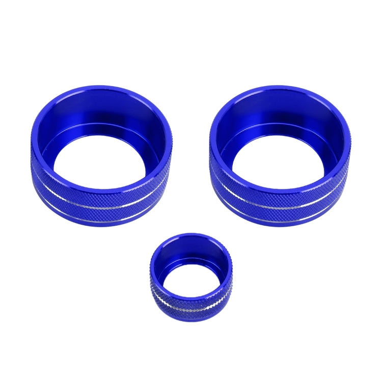 3 PCS Car Metal Air Conditioner Knob Case for Honda AVANCIER / URV (Blue) - free shipping - PMC TechLife - Order now!