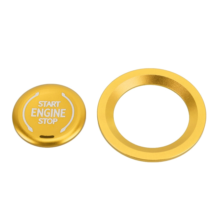 Car Engine Start Key Push Button Ring Trim Metal Sticker Decoration for Cadillac CT5 CT4 XT4 XT6 / Chevrolet Silverado (Gold) - Decoration Rings by PMC TechLife | Online Shopping South Africa | PMC TechLife | Buy Now Pay Later Mobicred