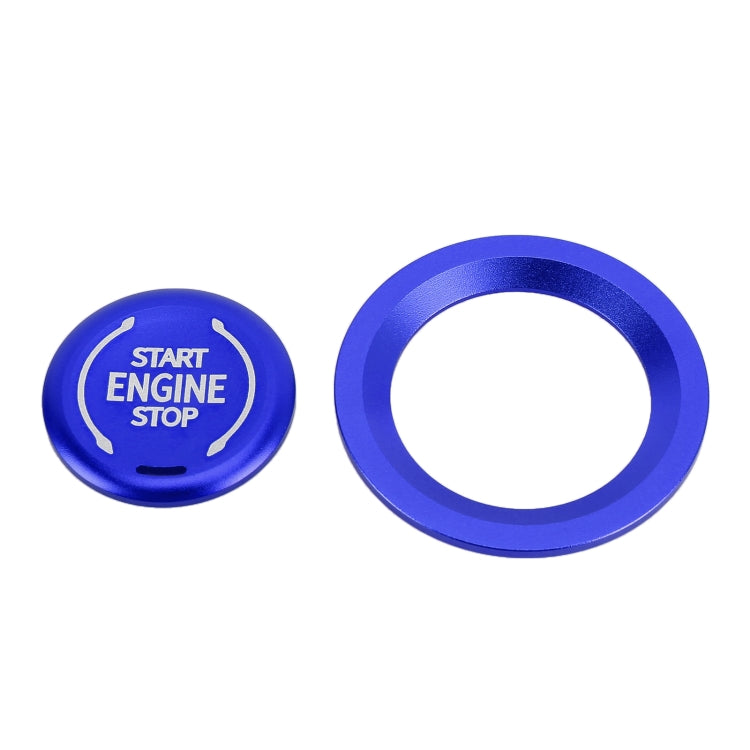 Car Engine Start Key Push Button Ring Trim Metal Sticker Decoration for Cadillac CT5 CT4 XT4 XT6 / Chevrolet Silverado (Blue) - Decoration Rings by PMC TechLife | Online Shopping South Africa | PMC TechLife | Buy Now Pay Later Mobicred