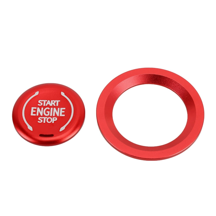 Car Engine Start Key Push Button Ring Trim Metal Sticker Decoration for Cadillac CT5 CT4 XT4 XT6 / Chevrolet Silverado (Red) - Decoration Rings by PMC TechLife | Online Shopping South Africa | PMC TechLife | Buy Now Pay Later Mobicred