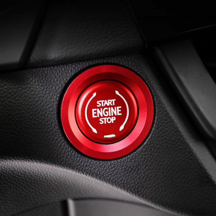 Car Engine Start Key Push Button Ring Trim Metal Sticker Decoration for Cadillac CT5 CT4 XT4 XT6 / Chevrolet Silverado (Red) - Decoration Rings by PMC TechLife | Online Shopping South Africa | PMC TechLife | Buy Now Pay Later Mobicred