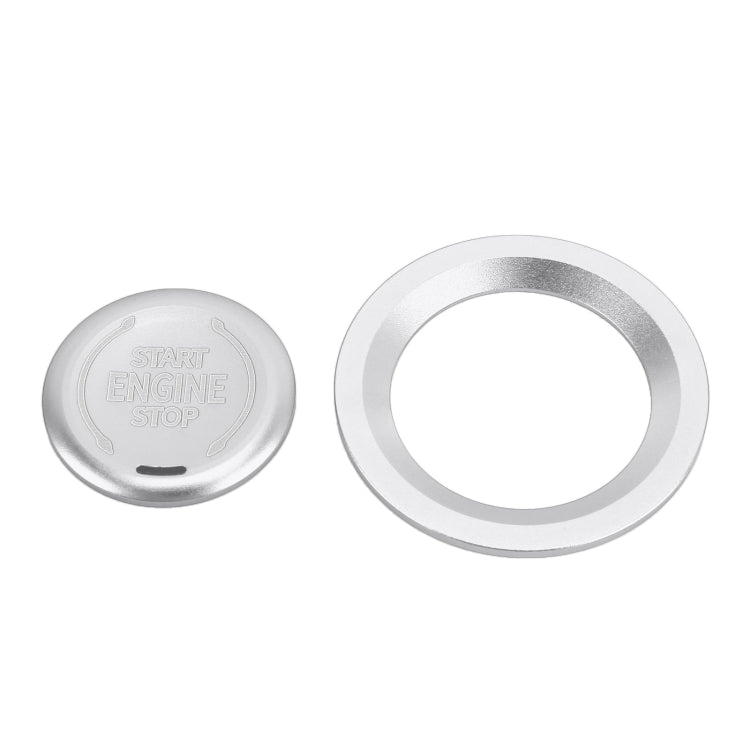 Car Engine Start Key Push Button Ring Trim Metal Sticker Decoration for Cadillac CT5 CT4 XT4 XT6 / Chevrolet Silverado (Silver) - Decoration Rings by PMC TechLife | Online Shopping South Africa | PMC TechLife | Buy Now Pay Later Mobicred