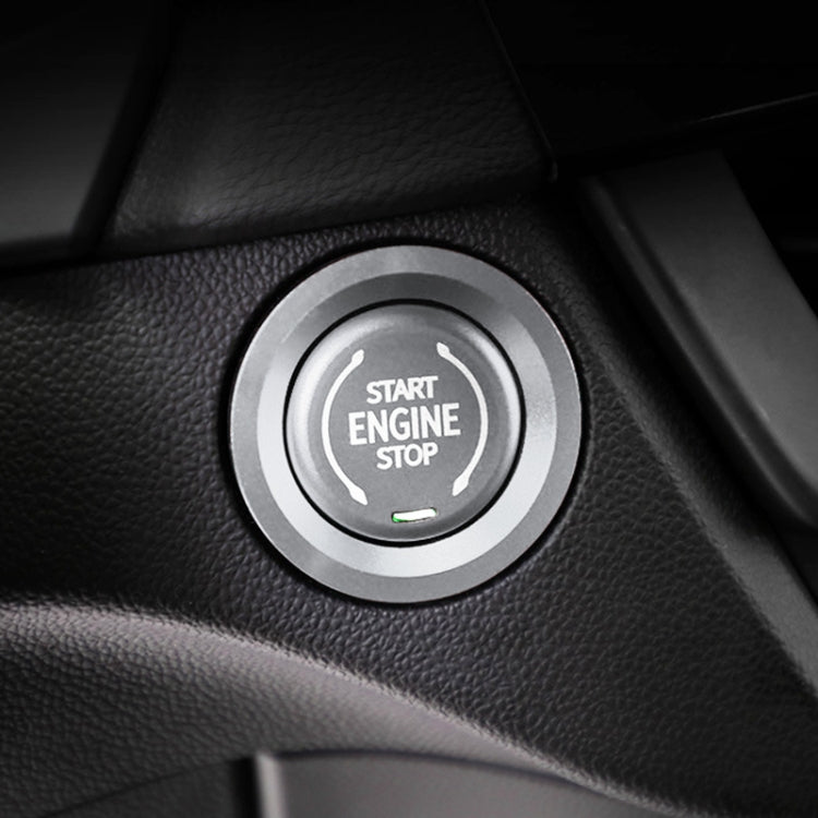 Car Engine Start Key Push Button Ring Trim Metal Sticker Decoration for Cadillac CT5 CT4 XT4 XT6 / Chevrolet Silverado (Silver) - Decoration Rings by PMC TechLife | Online Shopping South Africa | PMC TechLife | Buy Now Pay Later Mobicred
