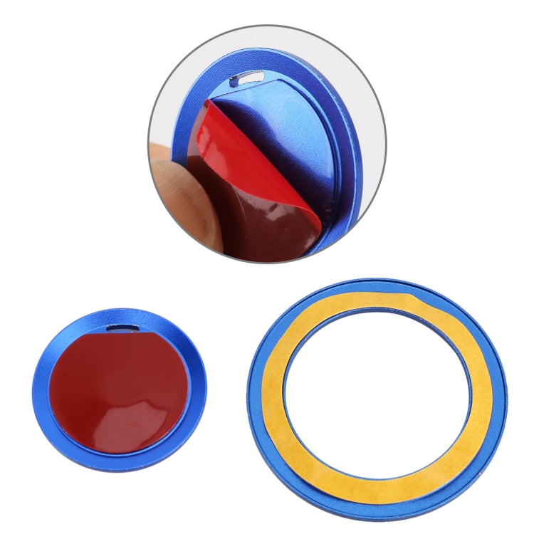 Car Engine Start Key Push Button Ring Trim Metal Sticker Decoration for Cadillac CT5 CT4 XT4 XT6 / Chevrolet Silverado (Red) - Decoration Rings by PMC TechLife | Online Shopping South Africa | PMC TechLife | Buy Now Pay Later Mobicred