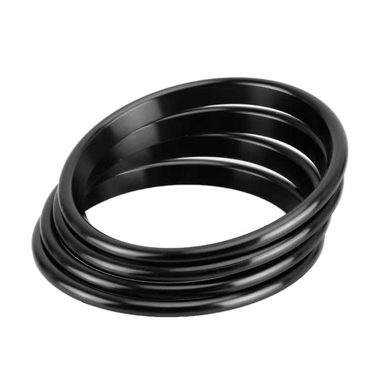 4 PCS Car Metal Air Outlet Decorative Outside Ring for Audi A3 / S3 / Q2L (Black) - Decoration Rings by PMC TechLife | Online Shopping South Africa | PMC TechLife | Buy Now Pay Later Mobicred