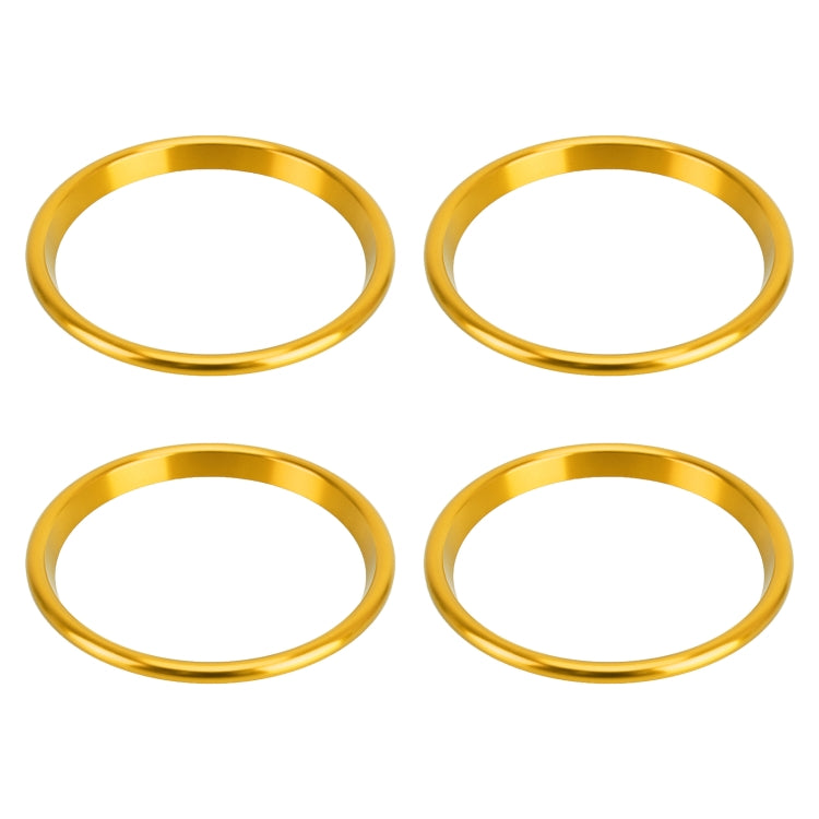 4 PCS Car Metal Air Outlet Decorative Outside Ring for Audi A3 / S3 / Q2L (Gold) - Decoration Rings by PMC TechLife | Online Shopping South Africa | PMC TechLife | Buy Now Pay Later Mobicred